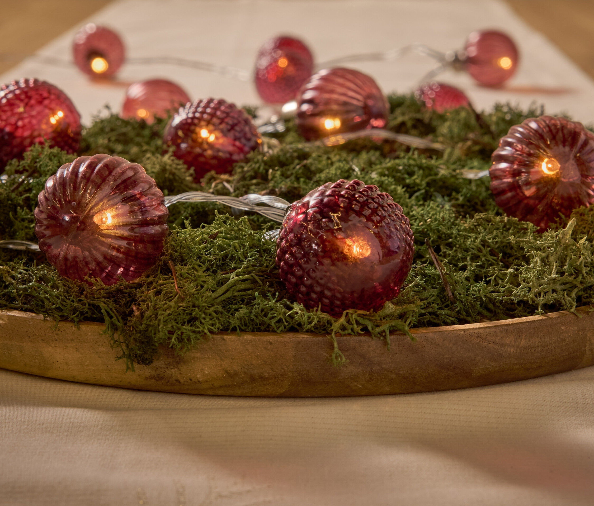 Tchibo - LED-Kugel-Lichterkette - rot