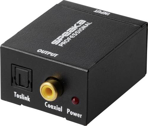 SpeaKa Professional AV Konverter SP-ATDAC-100 [Cinch - Toslink, Cinch-Digital]