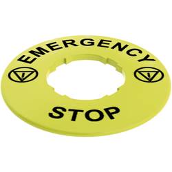 Pizzato Elettrica VETF32A5102 VETF32A5102 Bezeichnungsschild mit NOT-Aus-Schalter EMERGENCY STOP 1 St. Piece