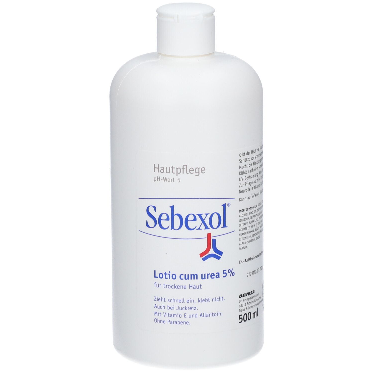 Sebexol Lotio cum urea 5% 500 ml Emulsion