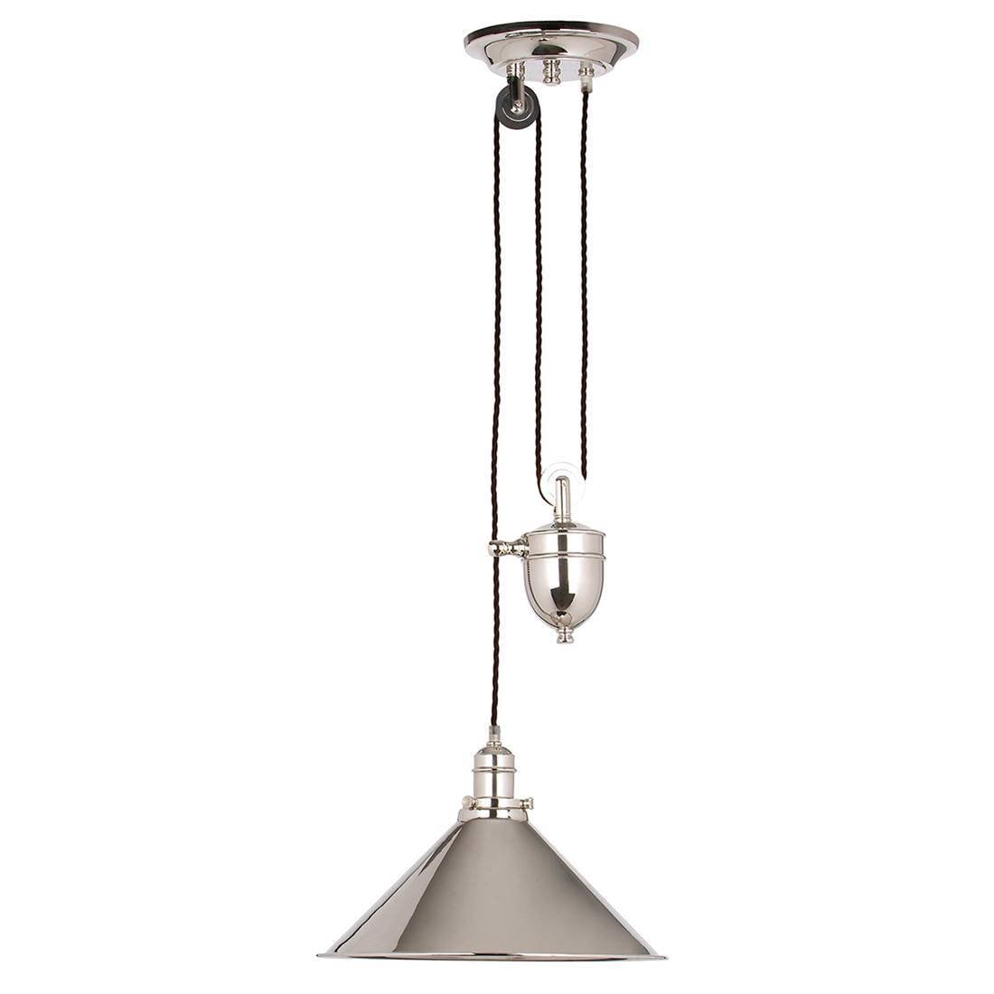 Elstead Lighting Provence hanglamp, gepolijst nikkel, E27, op- en neerwaarts gericht licht