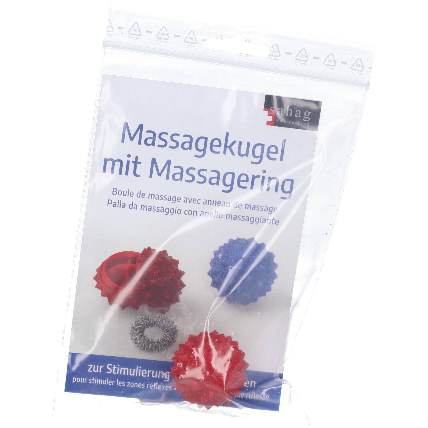 Sahag Energie Massagering Stimulator m Massagekug 1 St Ball
