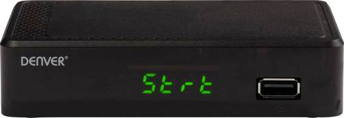 Denver DTB-148 DVB-T2 Receiver Aufnahmefunktion, Deutscher DVB-T2 Standard (H.265), Ethernet-Anschluss, Front-USB, LAN-fähig