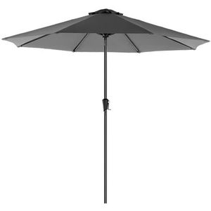 Songmics Sonnenschirm GPU30BE, rund, Ø 300cm, grau, neigbar