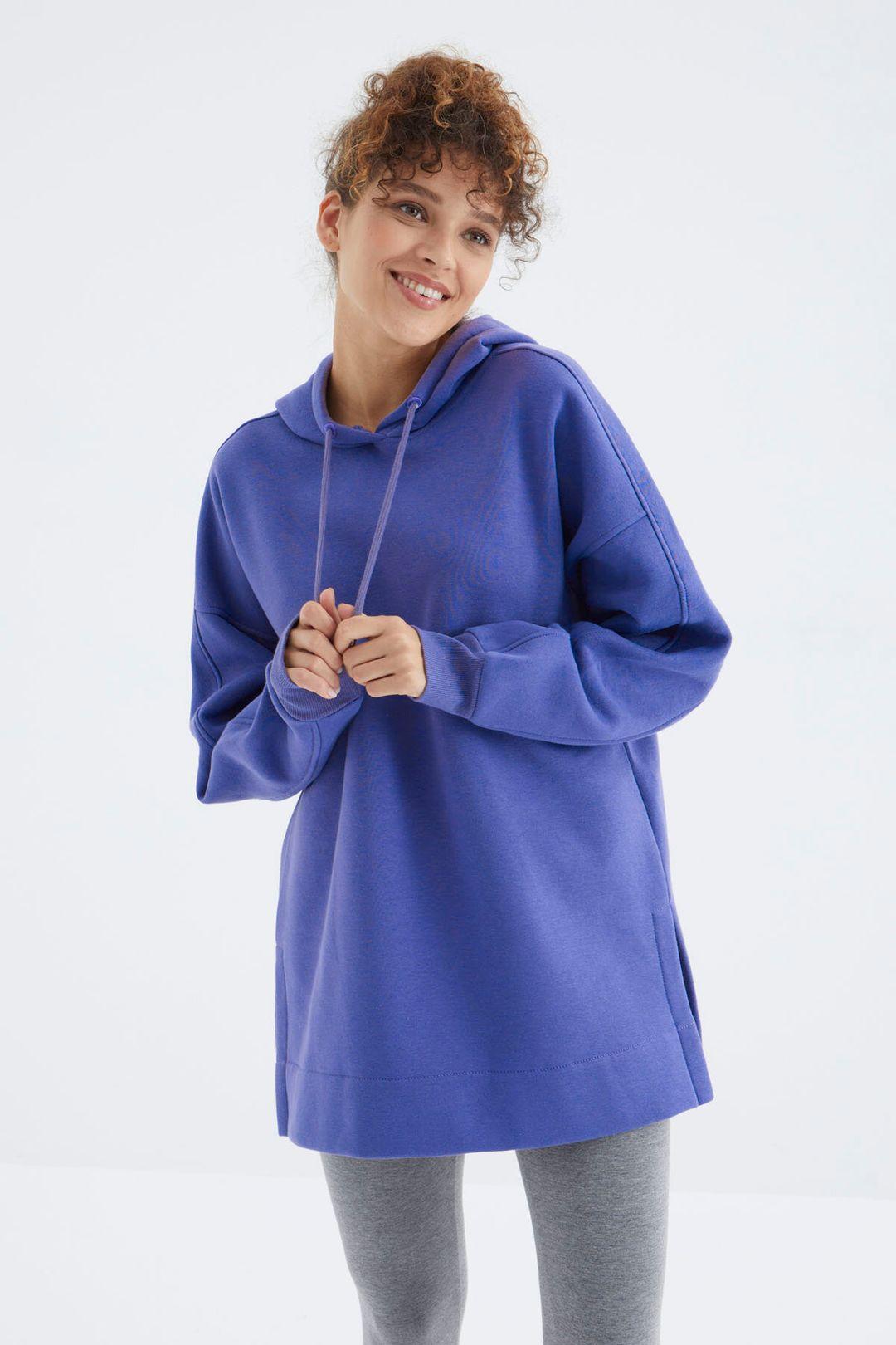 Übermaß Kapuzenpullover mit Tasche