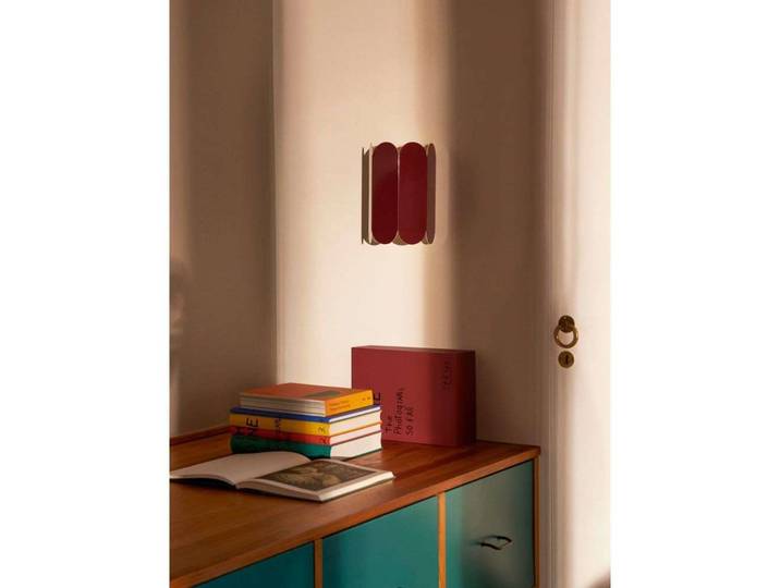Arcs Sconce Wandleuchte Hardwired, rot - HAY - Wohnzimmer - Metall