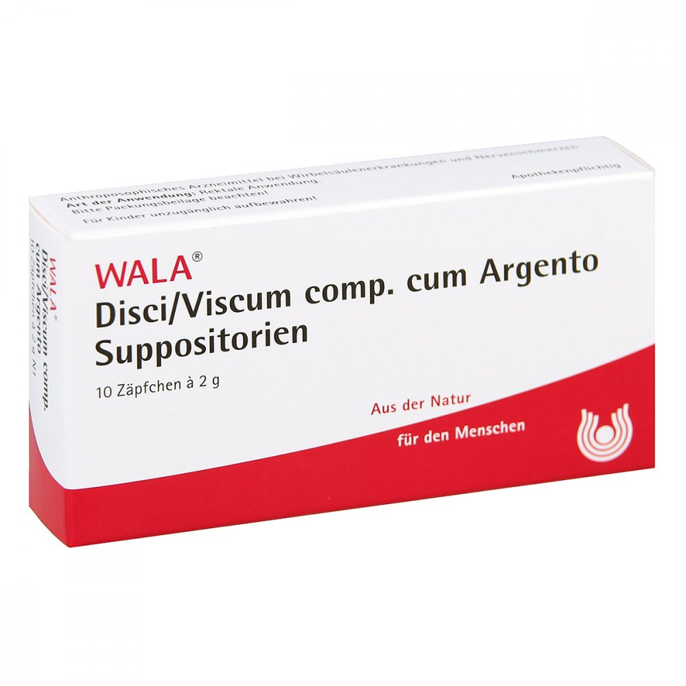 WALA Heilmittel GmbH Disci/ Viscum Comp. cum Argento Suppositorien 01880664