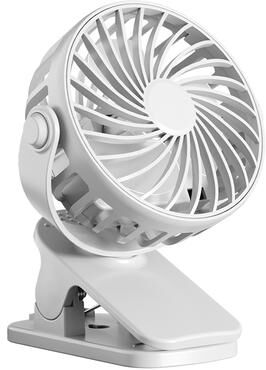 Market Central Portable Rechargeable Clip Fan Rotatable Hanging Fan With Night Light For Camping And Outdoor Use white