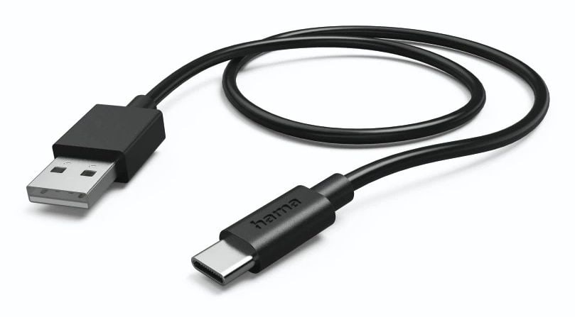 Hama 480 Mbit/s Stecker USB A auf USB C 0,75 m 201730 (Schwarz, Weiß) 00201730