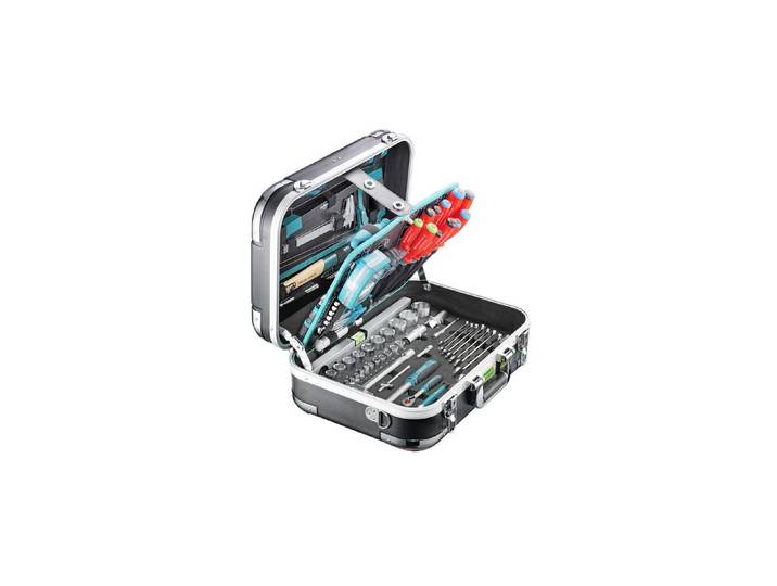 Werkzeugkoffer TECHNOCRAFT Werkzeugk. PRO CHROME 152 , schwarz, Aufbewahrungsboxen, Werkzeugkoffer