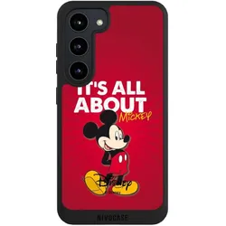 Nivocase Handyhülle für Samsung Galaxy S23 Hülle NIVOpure Case Schwarz Disney Maus Offizielles (Samsung Galaxy S23), Smartphone Hülle, Schwarz