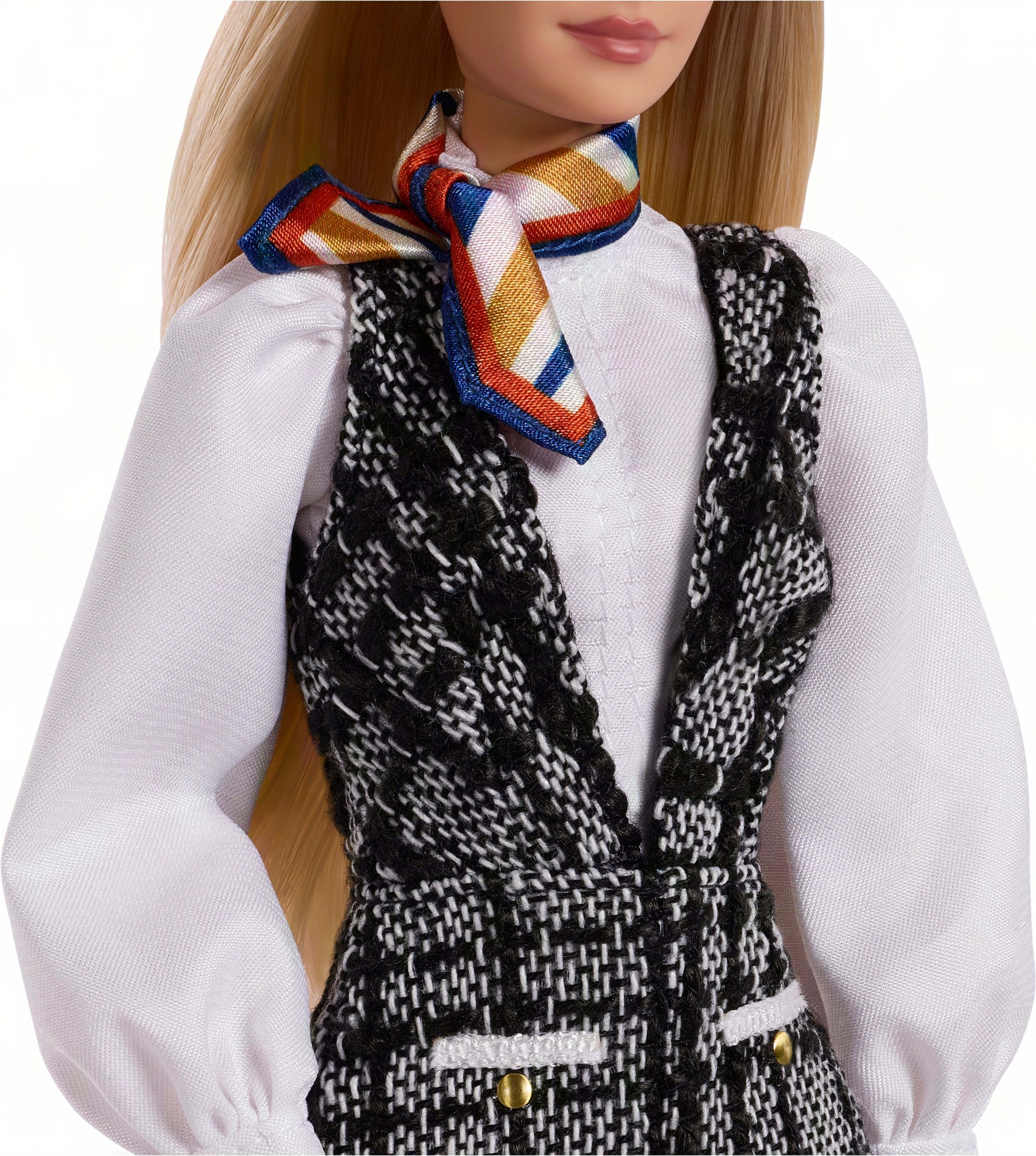 Anziehpuppe BARBIE "Barbie Signature Barbie Fashion Week Paris", schwarz-weiß (bunt), Puppen, KinderH:32cm, Anziehpuppe, Sammlerpuppe, H:32cm