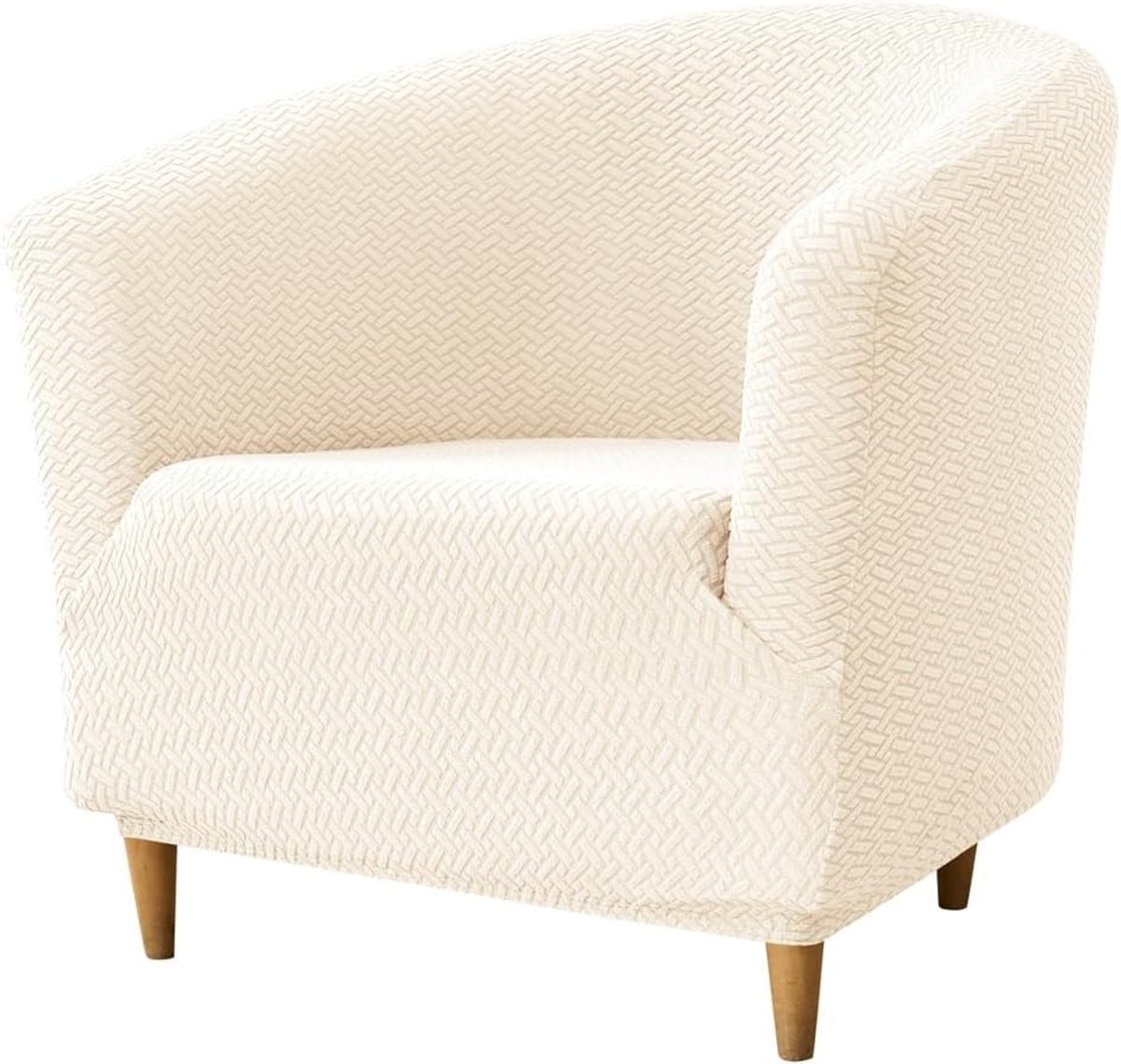 SnelShoppen Jacquard Polyester Tub Stoelhoes, Rekbare en Wasbare Elastische Armstoelhoes voor Clubstoelen, 1 Stuk