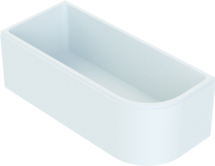 Schedel Wannenträger SW11141 170x75cm, 1 Rundung rechts, Höhe 60cm