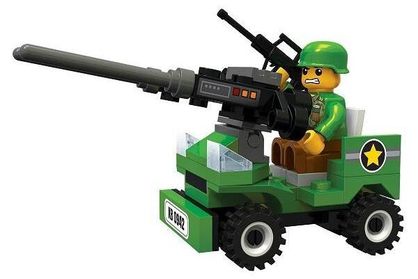Blocki Myarmy Mini-bouwstenen voor verzamelaars met militaire verkenningsvoertuigen