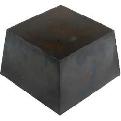 Busching Trapez-Gummiblock, 120 x 120 x 80 mm, universal, für Slift- und IME-Hebebühnen, Montage Lichttechnik, Schwarz