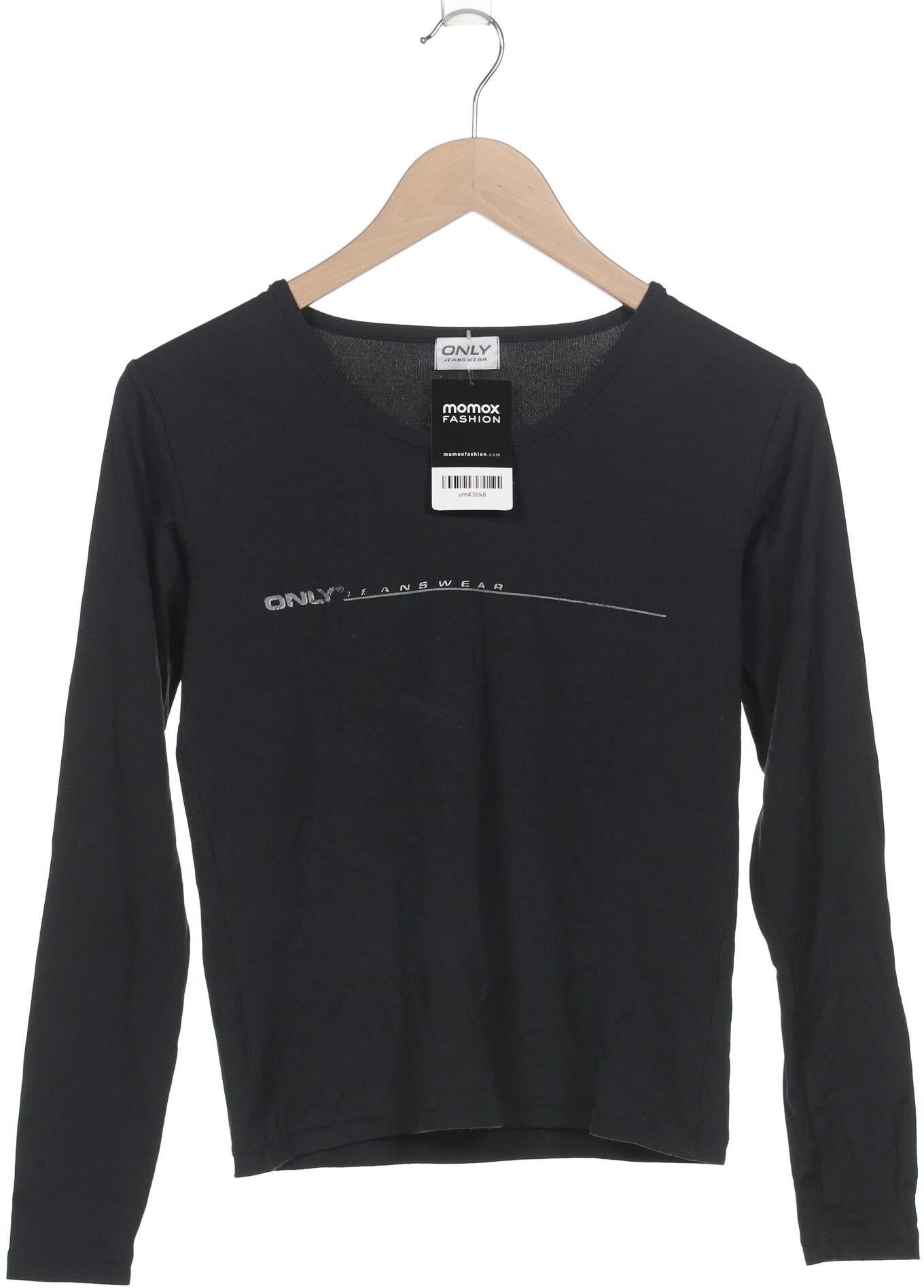 Only Damen Langarmshirt, Schwarz, Gr. M, Synthetik - Second Hand
