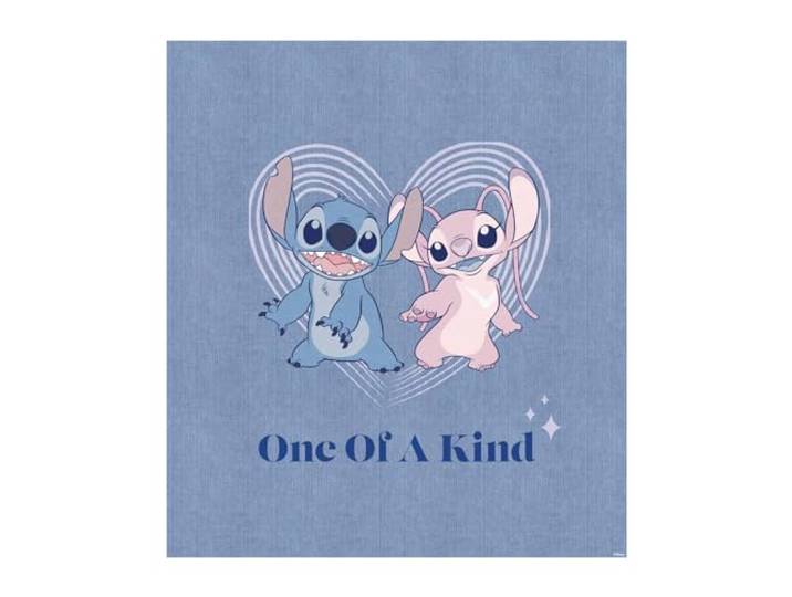 Komar Wandbild- Stitch One of a Kind - Größe 40 x 50 cm - Disney, Wandbild, Kunstdruck, Poster, Kinderzimmer, Blau