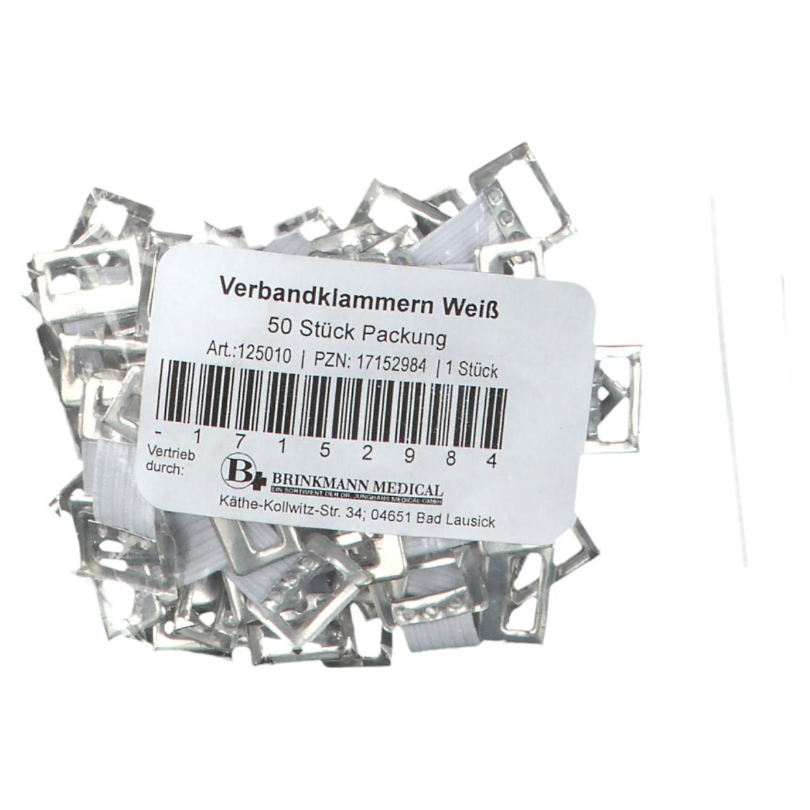 Verbandklammern weiß 50 St Zubehör