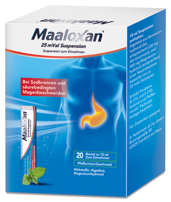 A. Nattermann & Cie GmbH MAALOXAN 25 mVal Suspension 20X10 ml 01427367