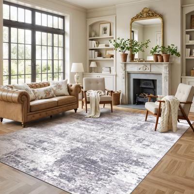 World Rug Gallery Distressed Abstract Area Rug