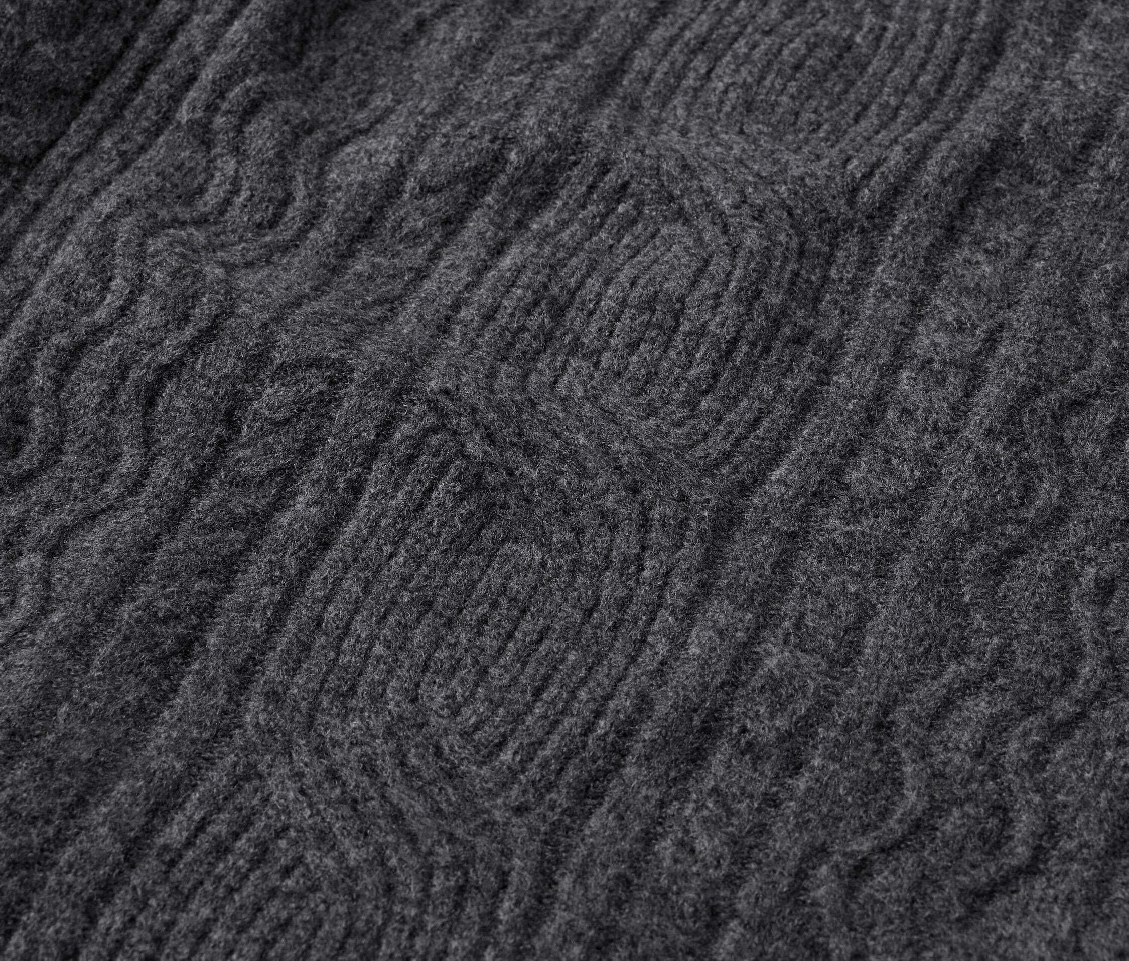 Tchibo - Grobstrickpullover mit Zopfmuster - Damen - Gr. S - grau