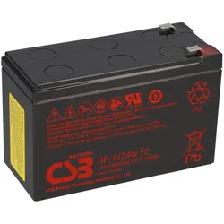 CSB HR1234W High-Rate AGM Bleiakku 12V 8,4Ah 34 W/Zelle bei 15 Min. T2 / Faston 6,3 mm