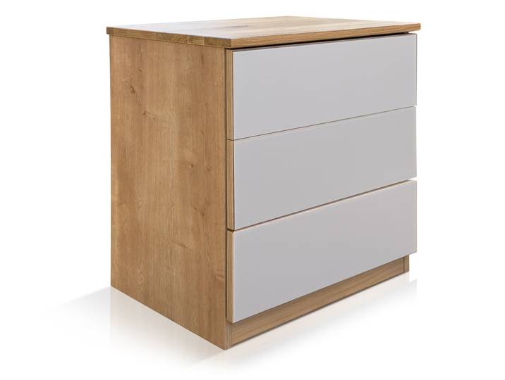 VALESCA Nachtkommode mit massiver Deckplatte, Material