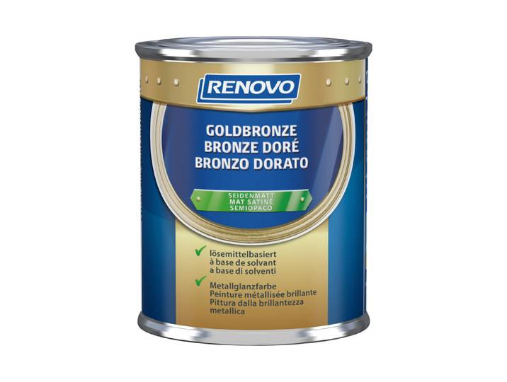 Renovo Goldbronze Wetterfeste Metallglanzfarbe 125 ml