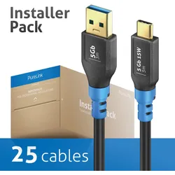 FI-U320-030-PCK - USB 5 Gb/s-Kabel, A Stecker auf C Stecker, 3,0 m, 25er Pack