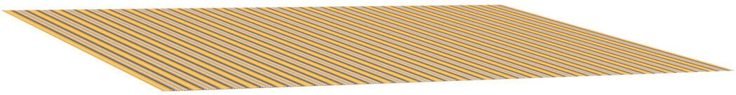 VidaXL Retractable Orange/Black Striped 500cm W x 300cm D