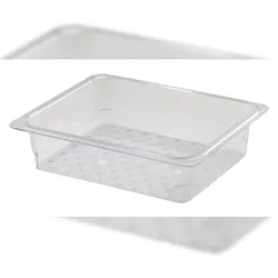 CAMBRO 23CLRCW-135 - Siebschale GN 1/2 - 26,5 x 32,5 x 7,6 cm (ohne Schale) - Transparent - Verkauf 1 Stück.