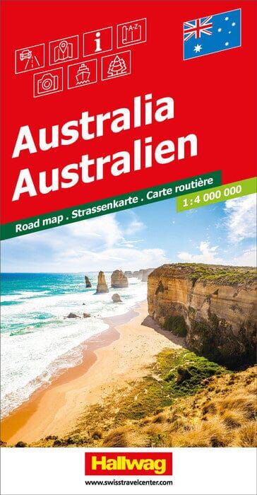 Carte routière - Australie   Hallwag
