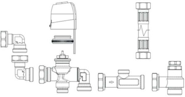 Groupe INNOVA Vanne 3 Voies V30720II Motorisée Pour Ventilo-convecteur Osmo