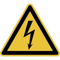 SAFETYMARKING Warnschild Elektrische Spannung Folie selbstklebend 50 mm ISO 7010 10 St. 30.0350