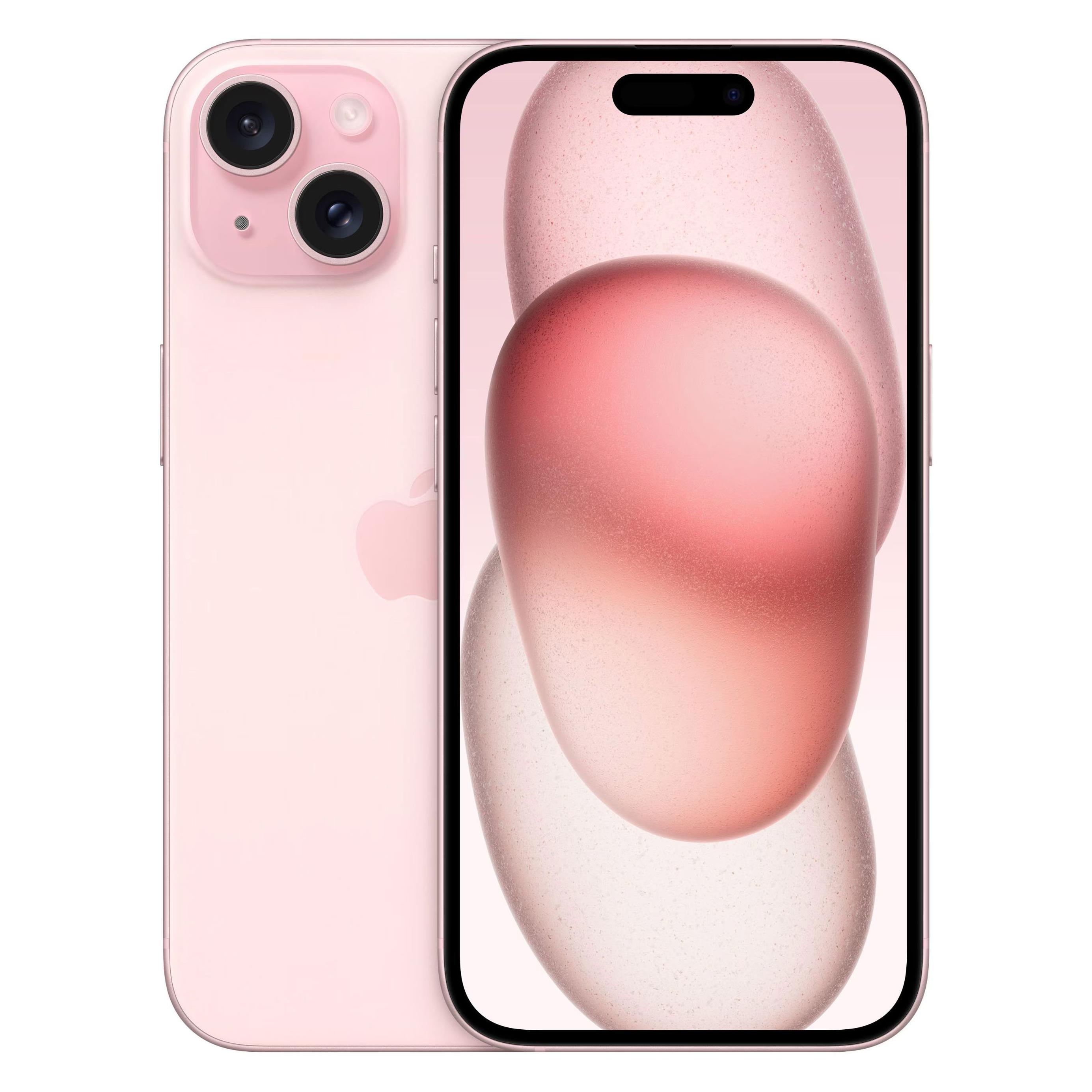 Apple iPhone 15 (512 GB, Pink, 6.10", SIM + eSIM, 5G) (MTPD3ZD/A)
