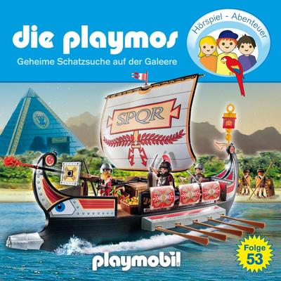 Die Playmos - Das Original Playmobil Hörspiel, Folge 53: Geheime Schatzsuche auf der Galeere - Simon X. Rost,Florian Fickel, Audio, 4260229663233