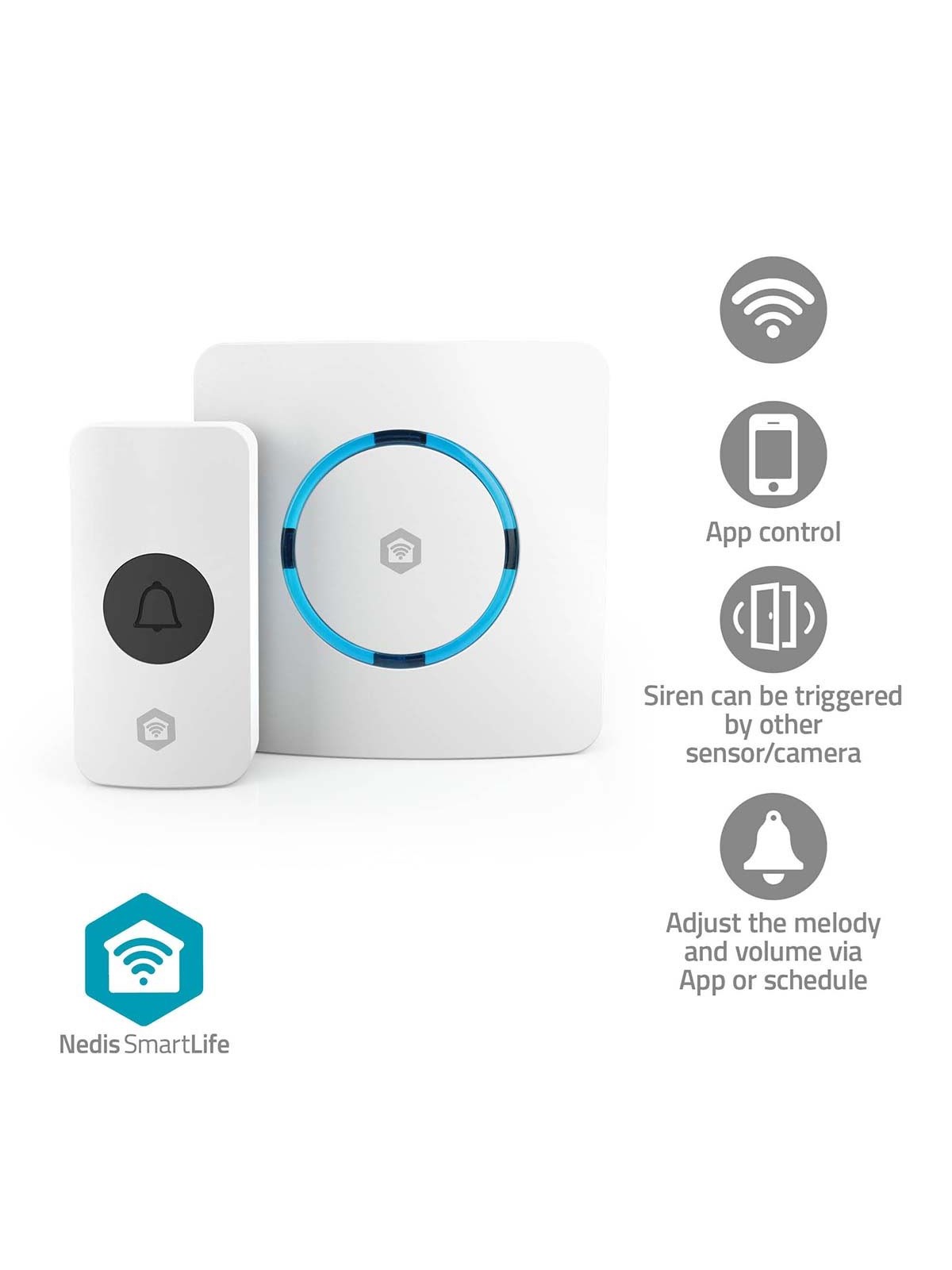 Nedis SmartLife Chime WiFi White