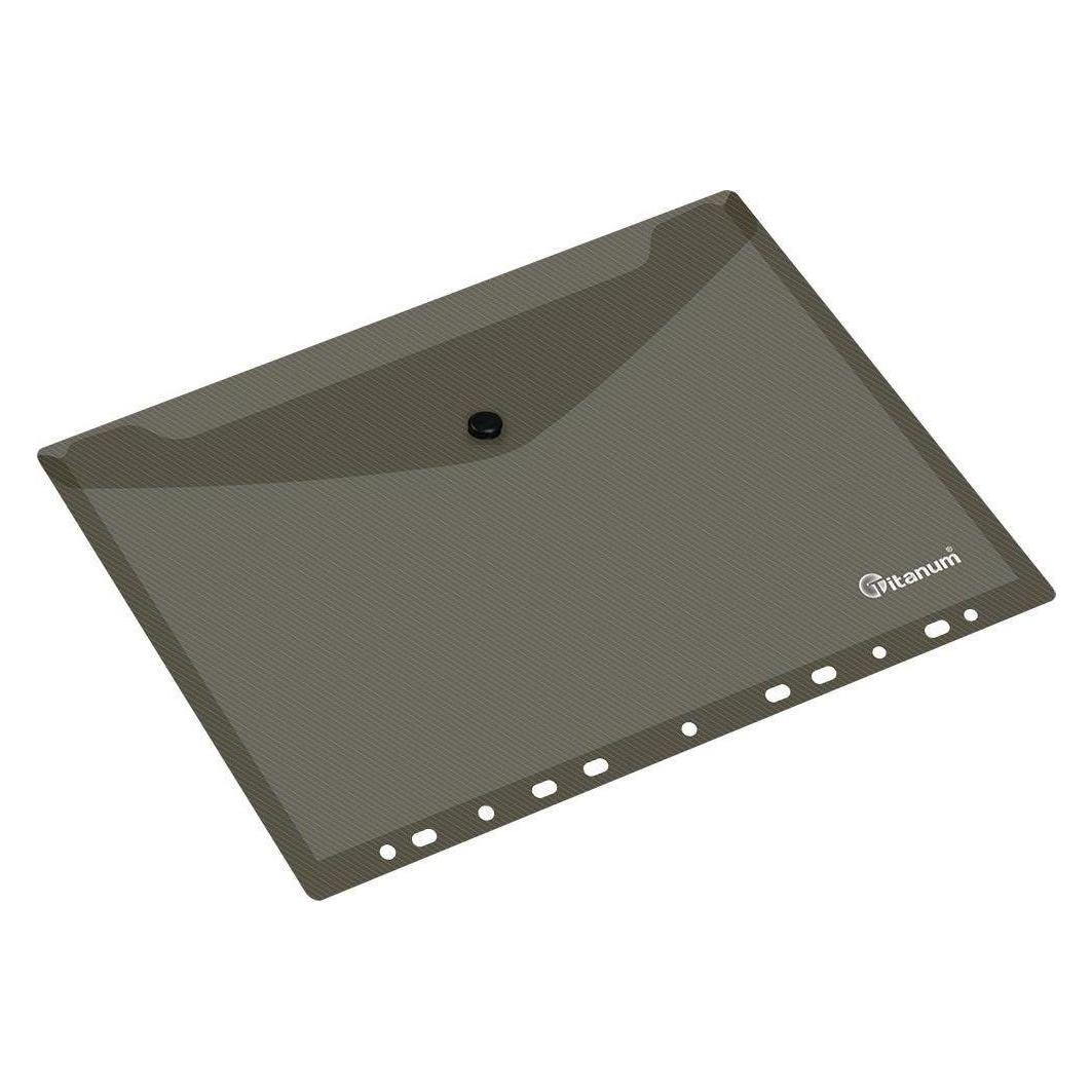 Titanum PP-Umschlagmappe A4 mit Europalochung, schwarz (A4) (47591696)