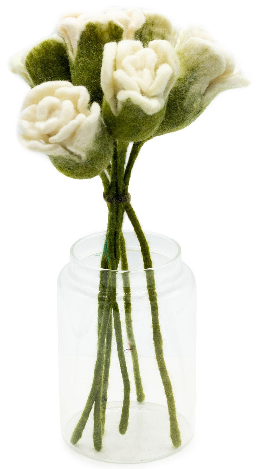 Ancient Wisdom Viltbloemen Witte rozen voor volwassenen