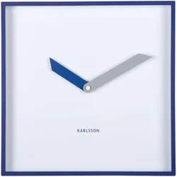 Karlsson, Wanduhr, Wall clock Cool Retro Cuadrado cobalt blue