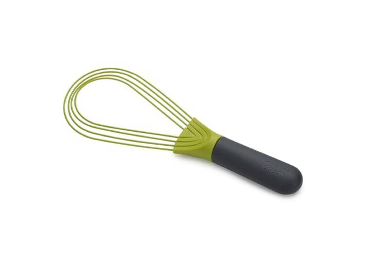Joseph Joseph Twist Whisk- 2 en 1 - fouet plat et fouet ballon - Convient aux ustensiles de cuisine antiadhésifs\, Silicone\, Gris / Vert