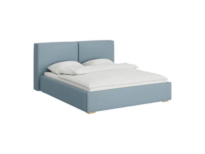 Bett Sleepin, 160x200 cm, Johann Jakob, aqua, Textil