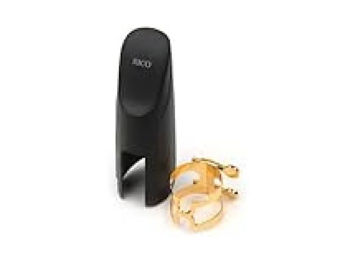 Rico Ligature H et couvre-bec, pour saxophone baryton avec embouchure selmer, plaqué or