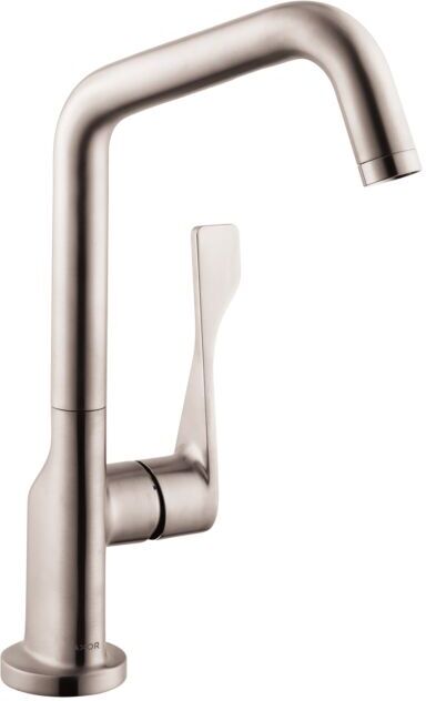 Hansgrohe Axor Citterio Küchenarmatur 39850800 schwenkbarer Auslauf einstellbar, Edelstahl-Optik