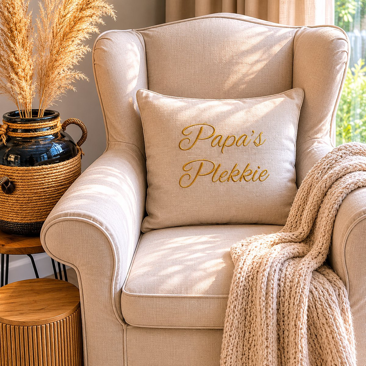 Maison Marcella Hoes Beige Mokka Plekkie Papa