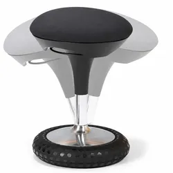 Ergonomischer Bürohocker HOVER, schwarz