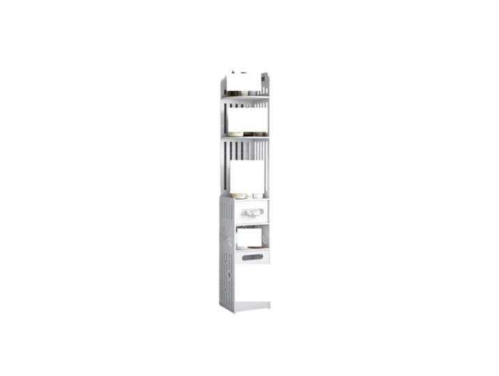 UALXPAO Badezimmer-Eckschrank Bodenstehender mehrstufiger Organizer, platzsparendes Regal, schmal(Style-3)