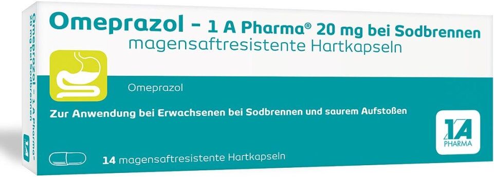 Omeprazol - 1 A Pharma® 20 mg bei Sodbrennen