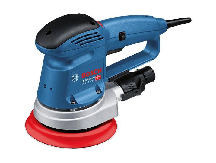 Exzenterschleifer BOSCH PROFESSIONAL, blau, B:31,5cm H:19cm, Schleifmaschinen, Exzenterschleifer